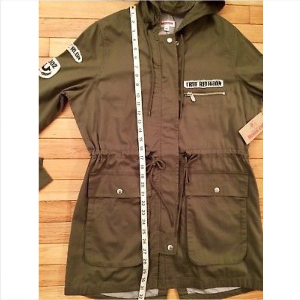 TRUE RELIGION Brand ( MED ) Military Patch Parka - Picture 7 of 8